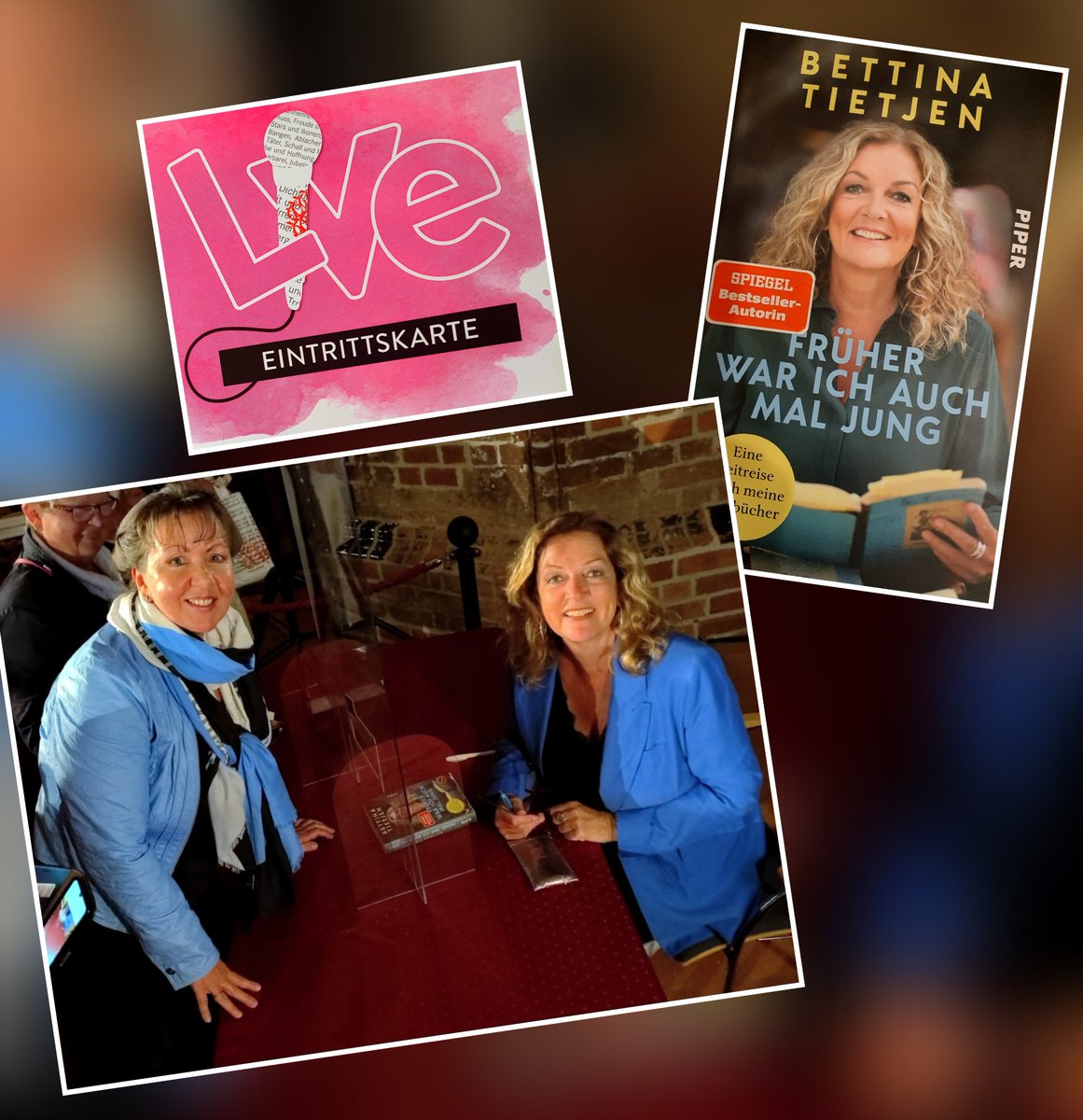 DiSalow's tweet photo. Bettina Tietjen hat gestern ihr neues Buch in Wismar vorgestellt. Eine humorvolle Lesung mit einer tollen Frau! https://t.co/sRtshNpqFV