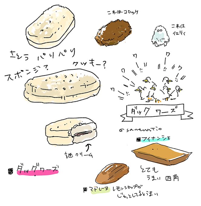 焼き菓子のtwitterイラスト検索結果