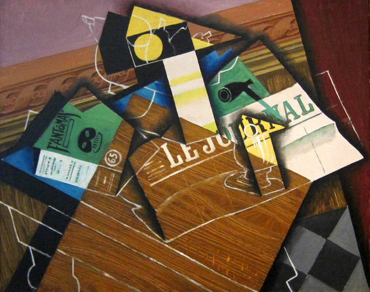 artist_gris's tweet photo. Fantomas (Pipe and Newspaper), 1915 #syntheticcubism #juangris https://t.co/b55odnTWni https://t.co/xSZvJw1R7p