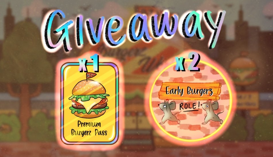 1× Premium Pass, 2× Early role(BurgerzWorld) 🎁  

👇How to Enter👇
1⃣Follow <a href="/jarvonft/">Jarvo Nft</a> &amp; <a href="/BurgerzGame/">BurgerzWorldGame</a>
2⃣Join Discord discord.gg/kQayNKfH
3⃣RT+💖,Tag 3 friends
4⃣Wax Wallet👇
⌛️48hr

#NFTGame #WAXP #NFTCommunity #Giveaways #WAX #PlayToEarn #NFTGiveaway #NFTdrop #NFTgaming