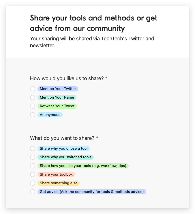 techtech_cc's tweet photo. @ScribeHow @icons_8 Share the tools you use and how you use them → https://t.co/QOQHOLjFIS https://t.co/PJSJGFp0H0
