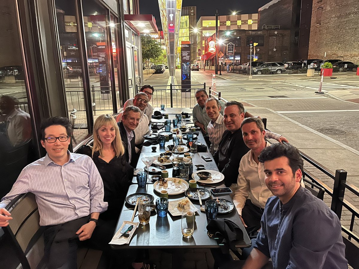 The best part of multidisciplinary meetings- socializing with IRs, GIs, and surgeons. Some amazing weather in Cleveland in the spring!