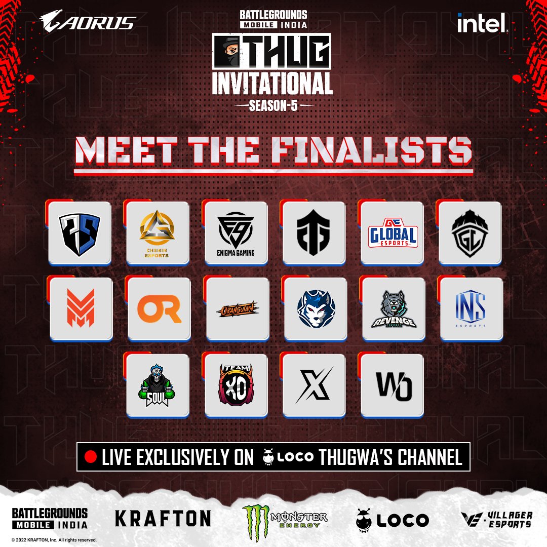 villageresports's tweet photo. Here we go! GRAND Finals of @8bit_thug Invitational S5 starts today at 12:30 PM IST
Whom are you routing for❓👇
Share in the comments section 📝💬
@aorus_in @getloconow @monsterenergy
#ThugInvitational #ThugInvitationalS5 #UnleashTheBest #MonsterEnergy #VillagerEsports #VE https://t.co/unV135pPYp