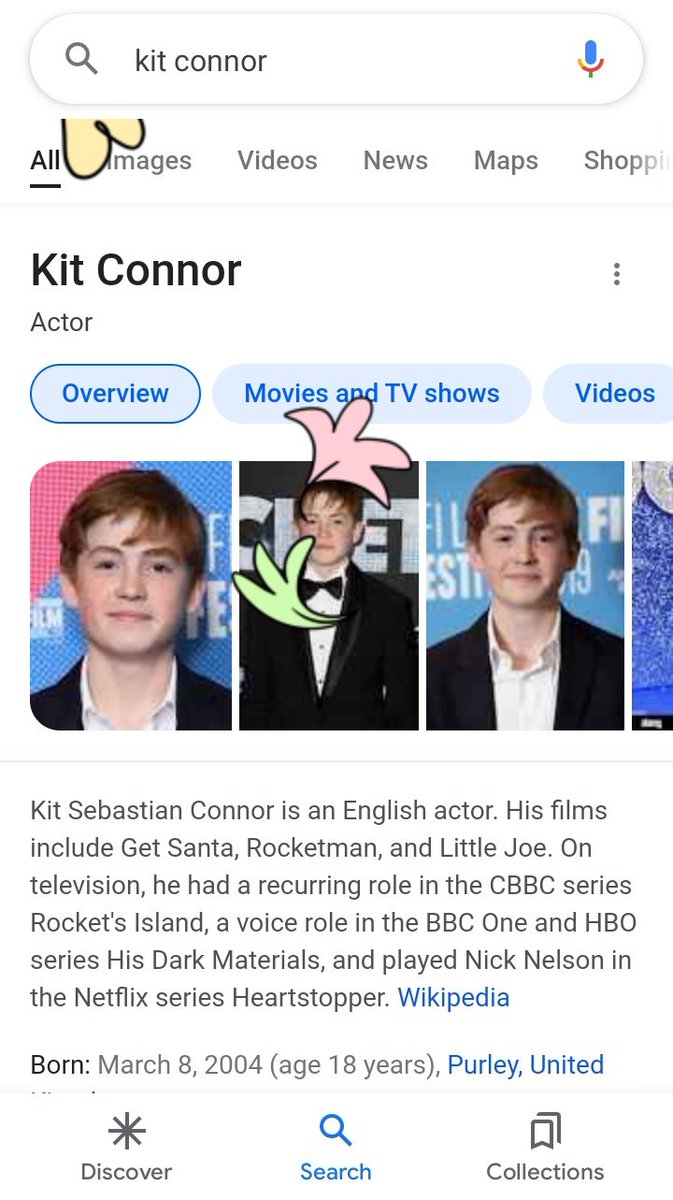 OH MY GOD IF YOU SEARCH THE CAST ON GOOGLE THE HEARTSTOPPER LEAVES APPEAR, I'M CRYING 😭😭