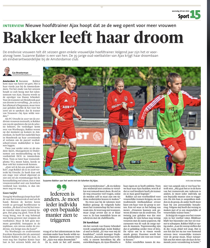 Ontzettend trots op de manier hoe Suzanne haar carrière invulling geeft en haar droom laat uitkomen