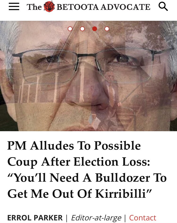 Brucekoalaandco's tweet image. #ScottyTheBulldozer going to go full #trump on Saturday if he loses! He won’t be able to continue #rorting the tax payer. This Saturday send the #kirribilliHillbillies packing. #VoteLabor #AlboForPM for a #betterfuture #ScottyMustGo #auspol #ausvotes @BetootaAdvocate 👏🏻👌🏻
