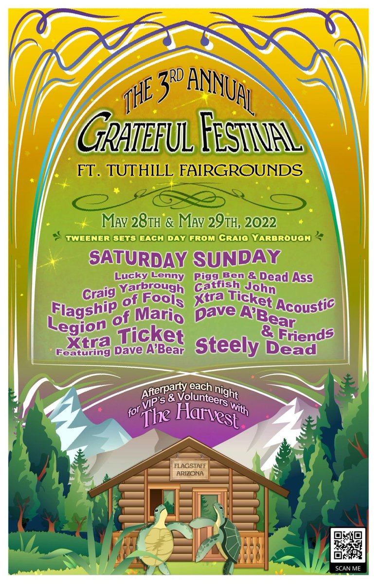 Attention people! We have a special discount code for cheaper Grateful Festival tickets!! Use SD2022 when ordering tickets and get a discount!! Order here: gratefulfestival.ticketspice.com/grateful-festi…
