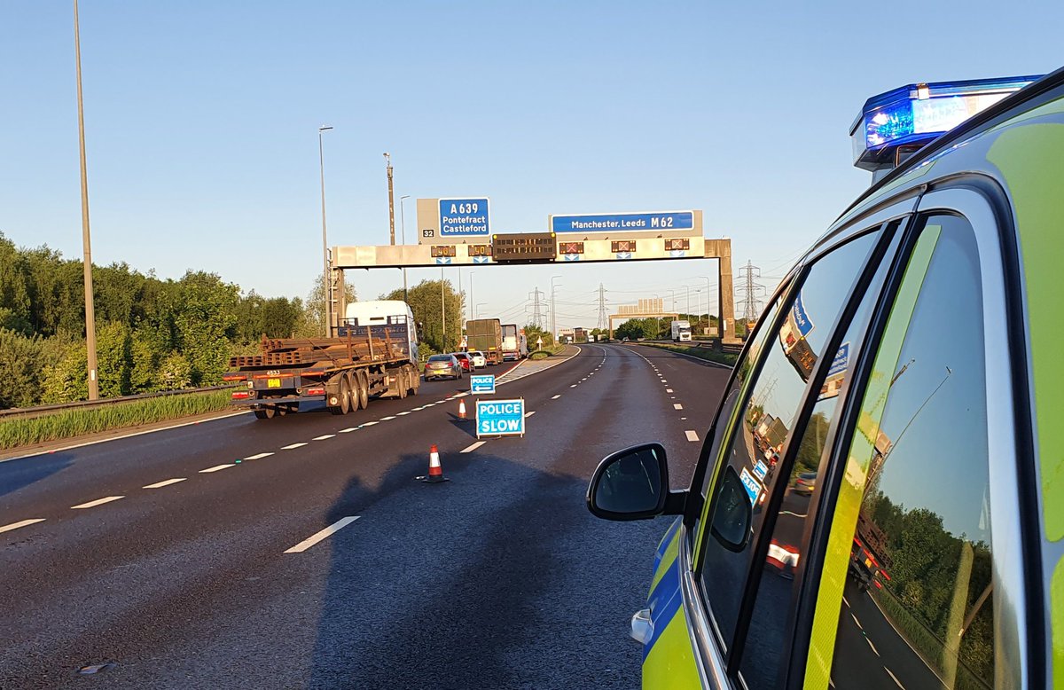 WYP_RPU's tweet photo. Westbound traffic is being brought off at #J32

Tailbacks to Ferrybridge, please try an alternative route if you can, thank you https://t.co/39QtZwNkIJ