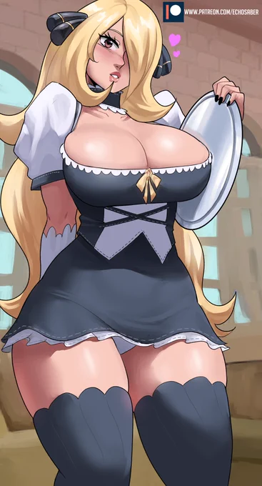 Cynthia's Maid Outfit!💕❤️ 