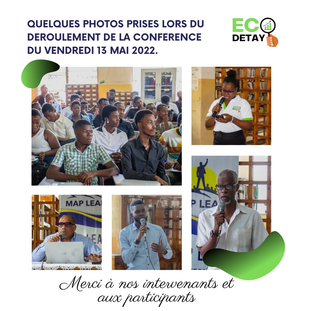 EcoDetay's tweet photo. Plis pase 100 moun te reyini pou premye konferans Eco-Detay lan ki te fèt sou tèm "Sistèm kredi epi devlopman lokal" avèk entèvenan tankou @CliffordBaron @michelinEtienne epi @LucDuvalSaint. Yon mèsi espesyal avèk #Atrepa ki te pèmèt konferans sa posib. https://t.co/zZlRggqPy8