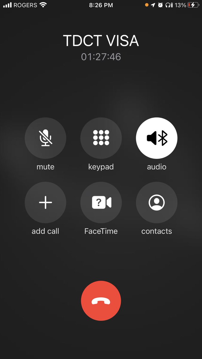 LizTew's tweet photo. @TDVisa @TD_Canada 
I told myself that I wouldn’t hang up on today’s call. Well, it has now been over 1 hour &amp; 27 mins.  I had to plug in my iPhone as the battery had begun to run dangerously low.  #DoBetterTD  #BadCustomerService #TerribleCustomerService #TDVisa #TDBank https://t.co/B0F2wY8daQ