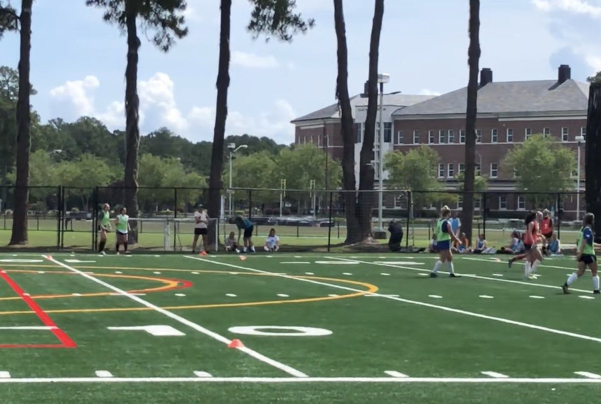Had an amazing time
<a href="/CoastalWSoccer/">Coastal Women's Soccer</a> camp
last weekend. Thank you
@PHogan_CCUWSocr for
reminding me to always
check my jersey color! 🔴