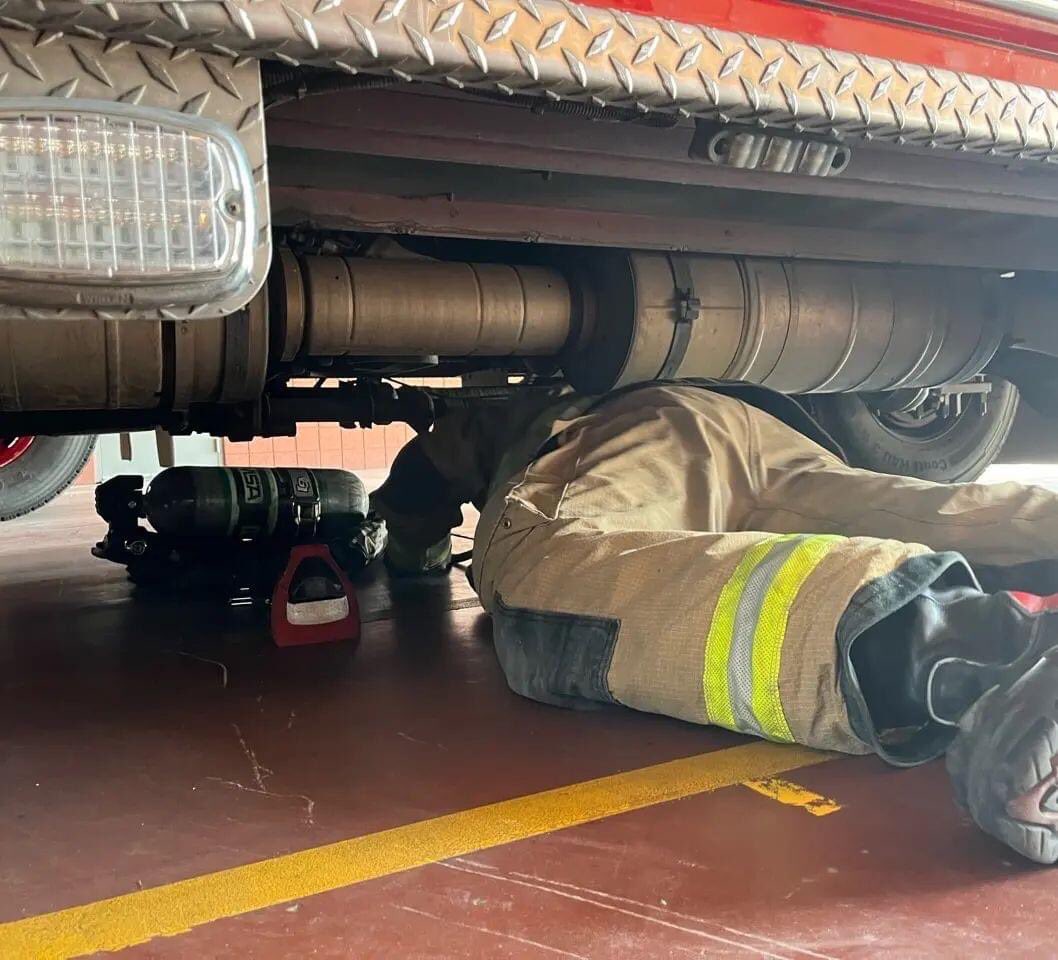 Being comfortable in emergency situations is a must for Firefighters.  At AFM we train in many different areas to be proficient with our gear&amp; to be able to get through tough spots as a Crew in order to do the job. Here Engine 171 A trains on Mayday Drills.