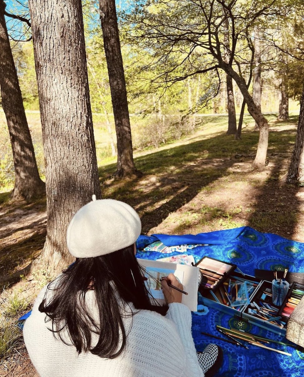 ncartmuseum's tweet image. Inspiration can be found anywhere. Here, IG user mscamilavasconcelos paints “en plein air” at the #NCMApark, like the Impressionists! 

Share your photos with us by tagging @ncartmuseum and #ArtNaturePeople. We share one every week!⁠