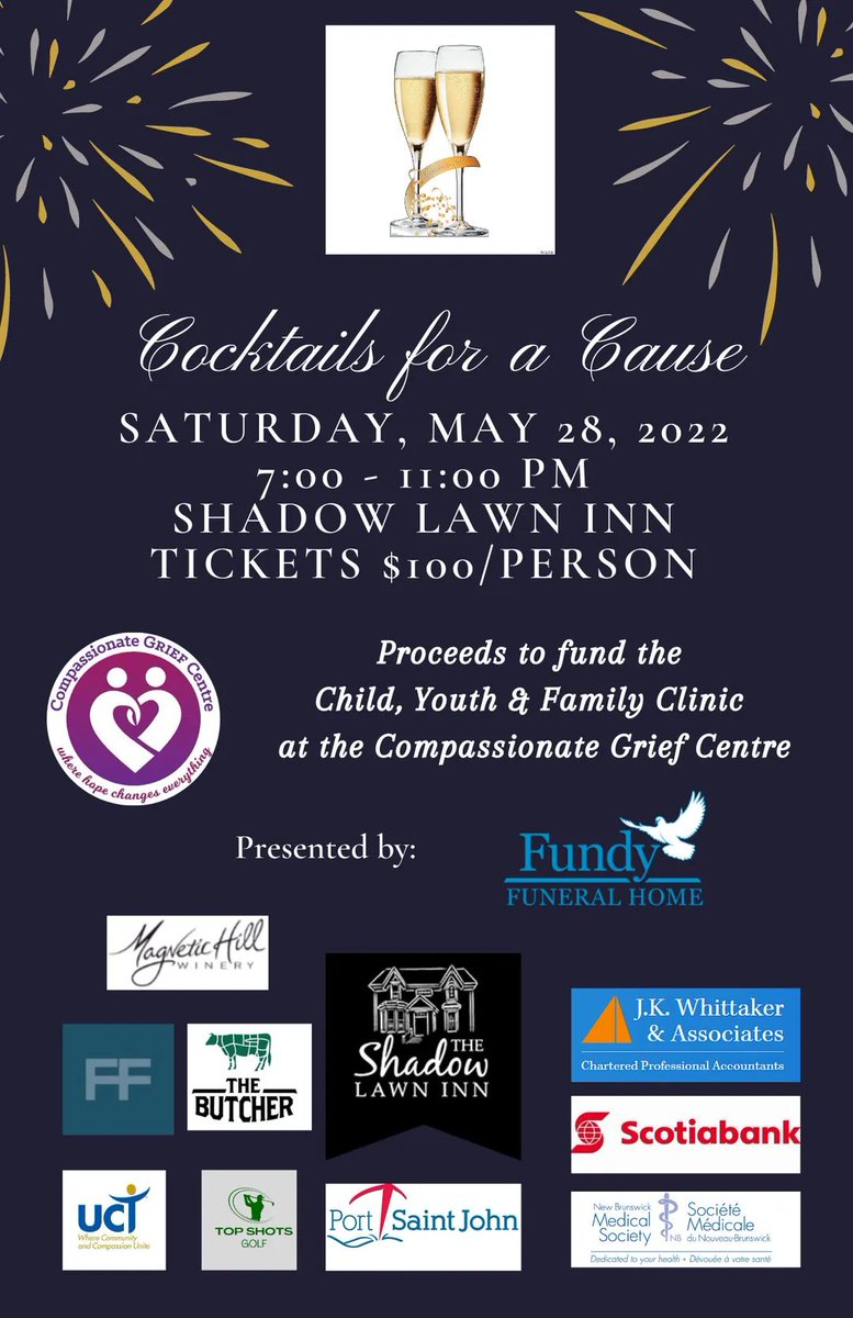 Meet us at the beautiful Shadow Lawn Inn on Saturday May 28th, we have a pianist, wonderful speakers, orderves, wine  and all proceeds are going to provide free councelling for Children, Youth and families.#charityfundraiser #ChildrenMatter #supportmentalhealth