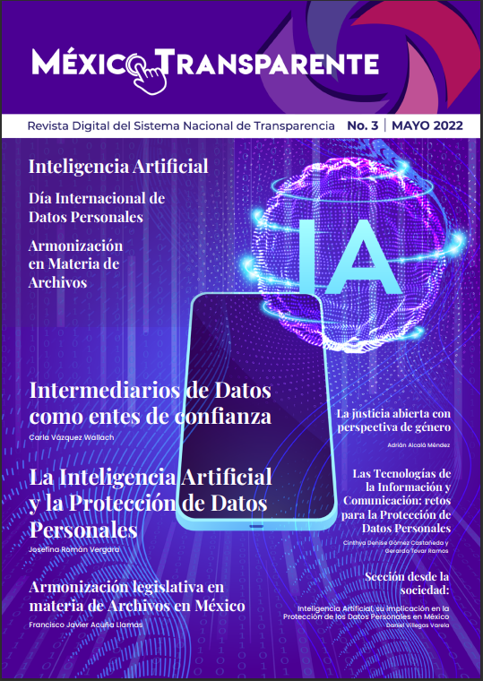 Les invitamos a conocer y difundir la 3era. Edición de la Revista Digital del <a href="/CONAIP_SNT/">Sistema Nacional de Transparencia</a>:  “México Transparente” 

En esta edición encontrarán temas como la “Inteligencia Artificial” y “Armonización Legislativa en Materia de Archivos”. 

👉bit.ly/3FSEaYZ