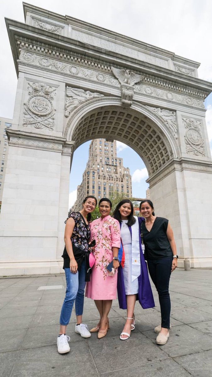 rapplerdotcom's tweet photo. 'STAGE MOTHERING, AS ALWAYS' 🎓

LOOK: VP Leni Robredo posts more photos from the graduation of her youngest daughter, Jillian, on her Instagram stories. Jillian is graduating from New York University with a double degree in mathematics and economics. 📸: lenirobredo/IG https://t.co/GkAbkkdnJk