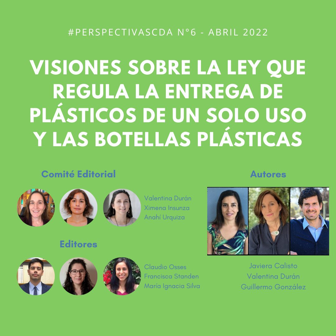 cdauchile's tweet photo. ♻️ En el #DíaMundialDelReciclaje les invitamos a leer el 6° número de #PerspectivasCDA: «Visiones sobre la Ley que Regula la Entrega de #Plásticos de Un Solo Uso y las #Botellas Plásticas», pub. en abril: https://t.co/jsVbw3PWuP | #LeyDePlásticos #Ley21368 #FaceThePlasticTruth https://t.co/XO2CvSFFMf