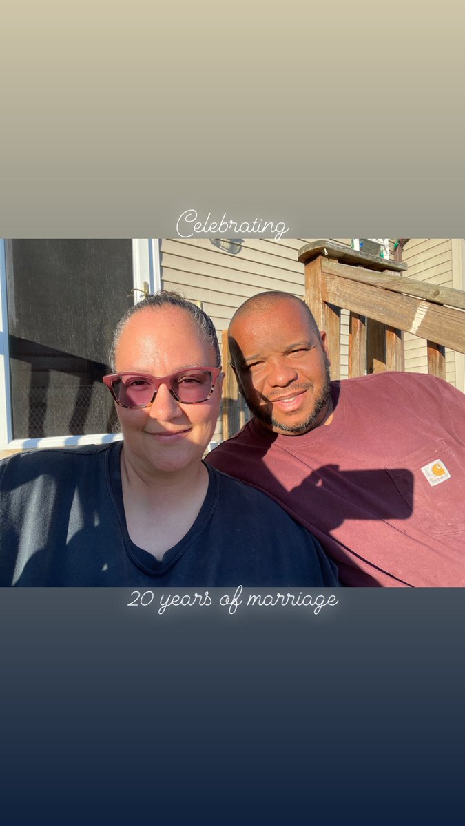 Celebrating 20 years of marriage with my one and only! #highschoolsweethearts