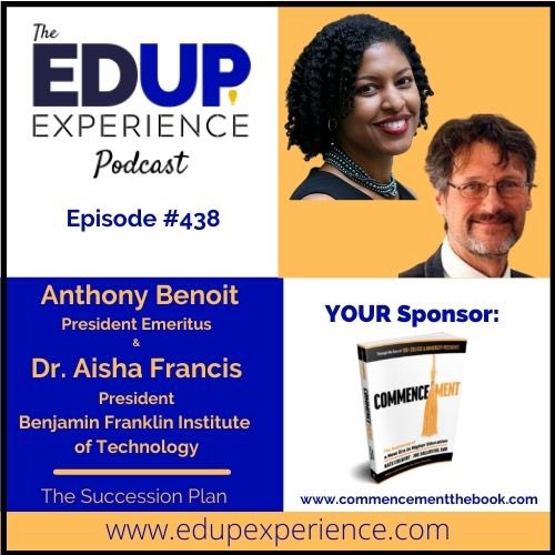The EdUp Experience (@edupexperience) on Twitter photo Hey #twitter it’s YOUR time to #EdUp
YOUR guests are Anthony Benoit <a href="/AGBenoit/">Anthony Benoit</a> President Emeritus & Dr. Aisha Francis <a href="/aishafrancis/">Aisha Francis, PhD</a> President at @BFITinvolved
The Succession Plan!
YOUR host <a href="/JoeSallustio/">Joe Sallustio, EdD</a>
YOUR link to #EdUp
edupexperience.com/AnthonyAndAish… Hey #twitter it’s YOUR time to #EdUp
YOUR guests are Anthony Benoit <a href="/AGBenoit/">Anthony Benoit</a> President Emeritus & Dr. Aisha Francis <a href="/aishafrancis/">Aisha Francis, PhD</a> President at @BFITinvolved
The Succession Plan!
YOUR host <a href="/JoeSallustio/">Joe Sallustio, EdD</a>
YOUR link to #EdUp
edupexperience.com/AnthonyAndAish…