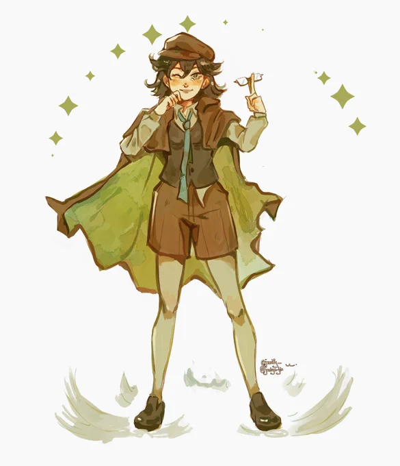 this is very messy but my friends asked me to draw fem!chuuya and fem!ranpo and i did bc i like them i guess 