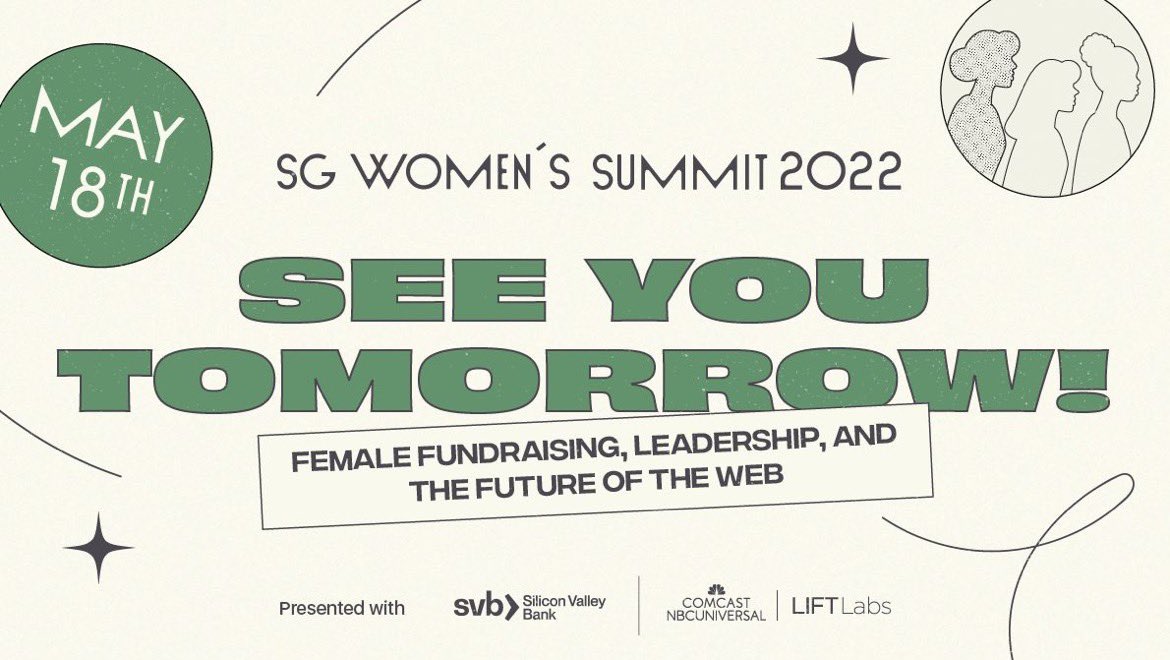 #SGWomen's Summit 2022 is TOMORROW! 📣 If you haven't secured your free ticket, it's not too late to join 900+ founders and leaders already registered. Here's a look at what you'll learn and discuss together...
