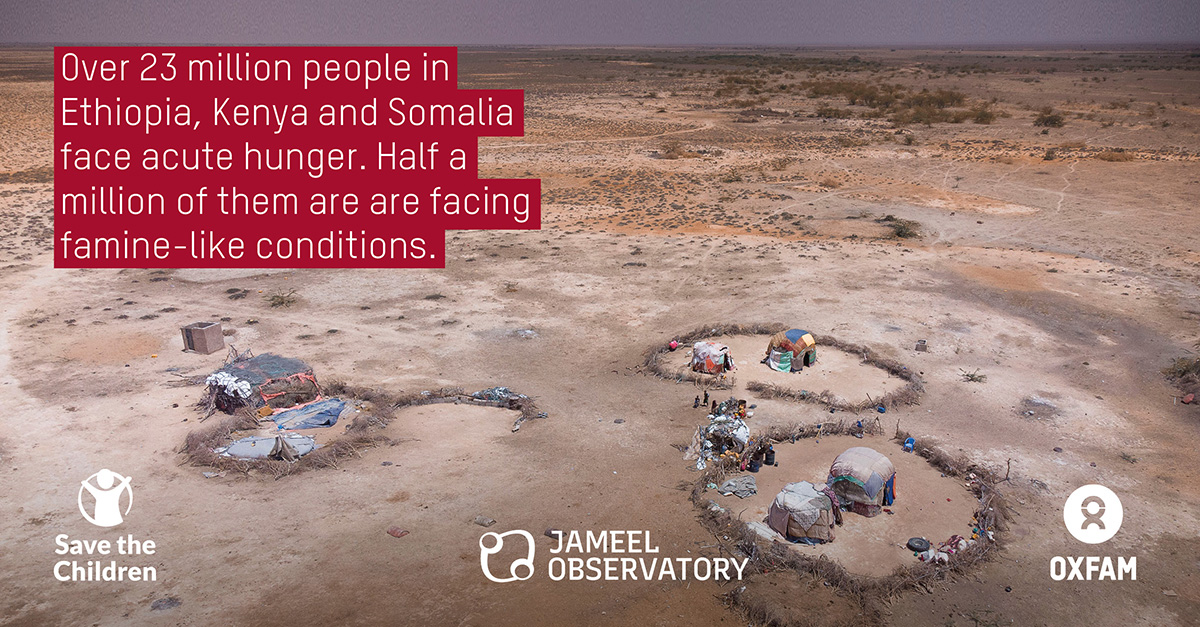 Oxfam's tweet photo. Over a decade since the 2011 famine killed more than 260K people in Somalia; another famine is looming in East Africa. A report by Oxfam and @SavetheChildren
 finds that despite all the warnings the global system is still acting too late: https://t.co/pWnjylQ0pq #NoMoreDelays https://t.co/aAqGE7vH9C