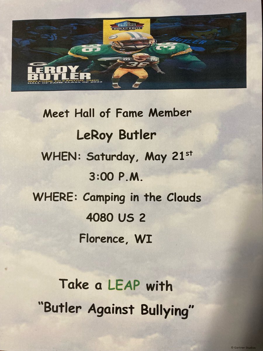 leap36's tweet photo. I love #florenceWisconsin the Camping in the clouds camp ground has been a great partnership stopping Bullying #butlervsbullying https://t.co/FytQUizXVx
