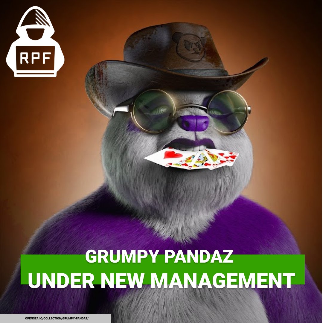 ⱤɄ₲ ₱ɄⱠⱠ ₣ł₦ĐɆⱤ 💋 (@rugpullfinder) on Twitter photo Congrats <a href="/Grumpy_Pandaz/">GrumpyPandaz</a>!
Marked as a rug in January, community leaders have fought to gain control of project from original founder.
After starting <a href="/PolarBearz_NFT/">PolarBearz</a> , the leadership team secured the transfer of the original GP contract and royalty wallets (audited by RPF)! Congrats <a href="/Grumpy_Pandaz/">GrumpyPandaz</a>!
Marked as a rug in January, community leaders have fought to gain control of project from original founder.
After starting <a href="/PolarBearz_NFT/">PolarBearz</a> , the leadership team secured the transfer of the original GP contract and royalty wallets (audited by RPF)!