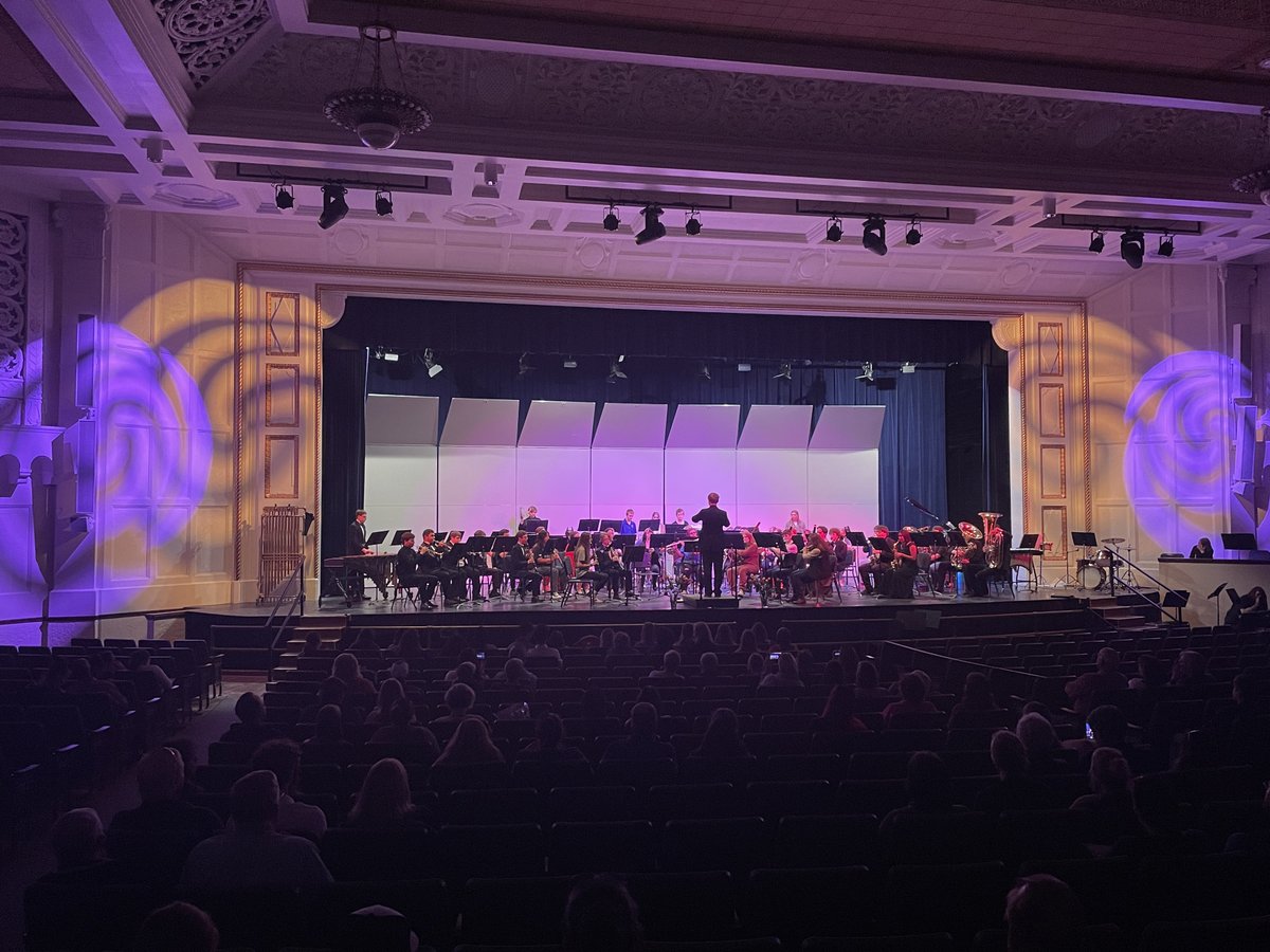 GFPSMusicandArt's tweet photo. GFHS Instrumental Honors concert this evening as well. Chamber Orchestra just wrapped up, Symphonic Band now taking the stage. Congrats to Mrs Ruth Johnson with this performance as she rides off into the sunset of retirement in a few weeks! https://t.co/GNDk7m1DkY