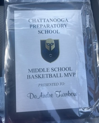 De’Andre Turnbow (@deturnbow6) on Twitter photo Excited to get the Middle School Basketball MVP award today for Chattanooga Prep for this season. Can’t wait to keep working for AAU & next school year @WeGetBuckets423 <a href="/TylerLowery10/">Tyler Lowery</a> <a href="/Chattprepbb/">Chattanooga Prep Basketball</a> Excited to get the Middle School Basketball MVP award today for Chattanooga Prep for this season. Can’t wait to keep working for AAU & next school year @WeGetBuckets423 <a href="/TylerLowery10/">Tyler Lowery</a> <a href="/Chattprepbb/">Chattanooga Prep Basketball</a>