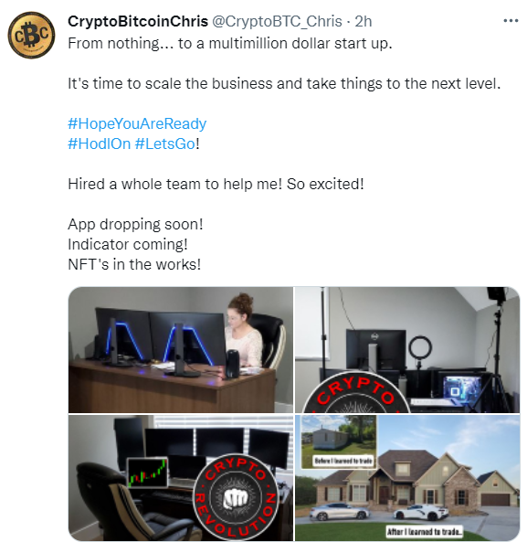 My whole point is.. If I can do this.. You can too!  Start building your social media following, provide value, learn as much as possible... 

All the new money coming in this market will NEED the information that you process.  Start making YouTube videos, today!