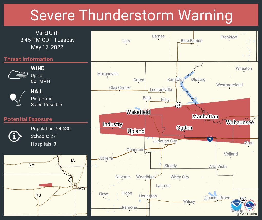 NWS Severe Tstorm on Twitter "Severe Thunderstorm Warning including