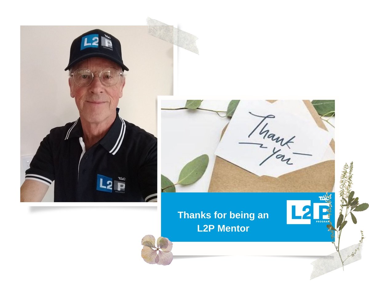 #NationalVolunteerWeek #TACL2P 
To celebrate NVW, we want to thank all our L2P volunteer mentors like Lou, one of our new recruits for their dedication, passion, and commitment in helping young people gain the necessary driving experience to obtain their driver’s license.