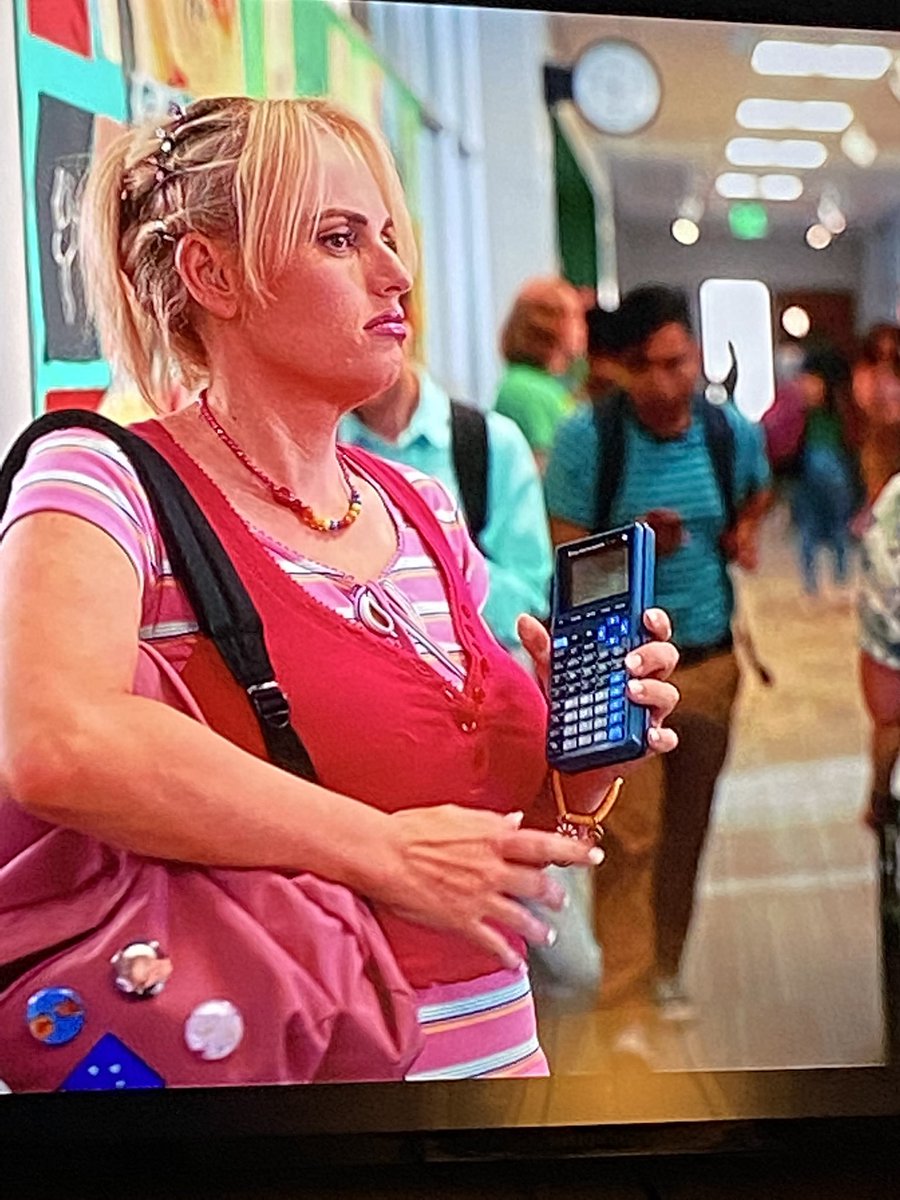 I spy with my little eye a real classic. @RebelWilson #senioryearnetflix @netflix @TICalculators #mathtwitter