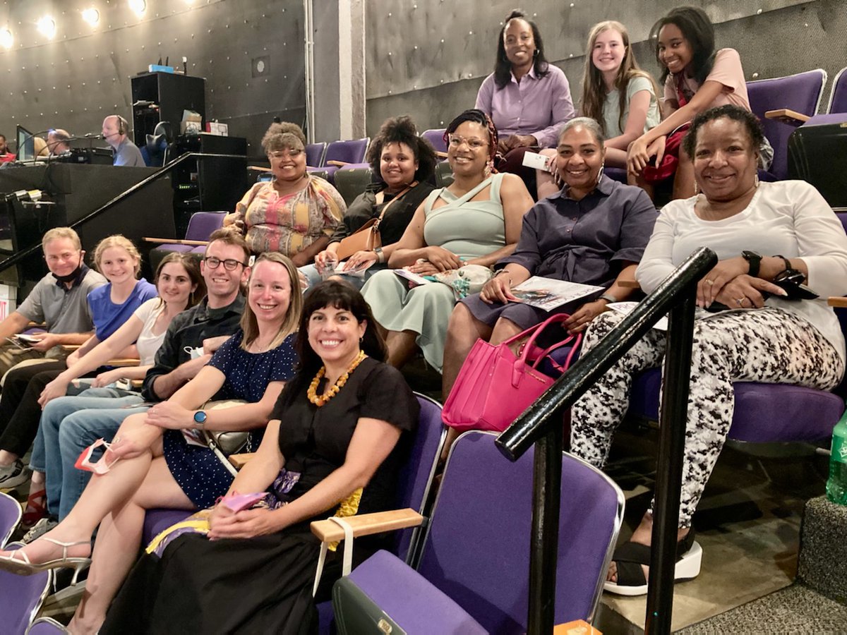 TanaWeingartner's tweet image. A big thanks to @DemocracyAndMe for organizing a group trip to @CincyPlay for &quot;School Girls; Or, The African Mean Girls Play.&quot; It&apos;s so good - a must see! Actress Burgess Byrd stole the show for me.