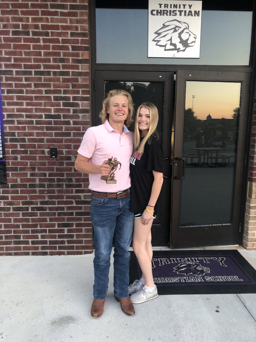 So blessed to receive male athlete of the year <a href="/TCS_SportsMed/">Trinity Athletic Training</a> <a href="/football_tcs/">Trinity Christian School Football</a> <a href="/TCSLions_BSBL/">Trinity Christian School Baseball</a> <a href="/trinity_team/">Trinity Christian School Bass Fishing Team</a>