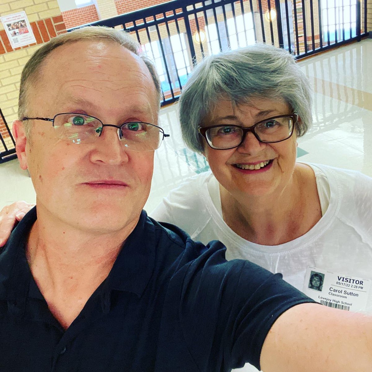 LojoHistSociety's tweet photo. Carol Sutton, Lovejoy Royalty,
stopped by LHS today to sit for an interview for the upcoming History of Lovejoy video. 

She was my 6th grade ELAR Teacher in 1981-82 at Lovejoy Elementary. A funny &amp; wise woman who impacted many students over the decades. 

#LojoHistSoc https://t.co/6QuZSznedK