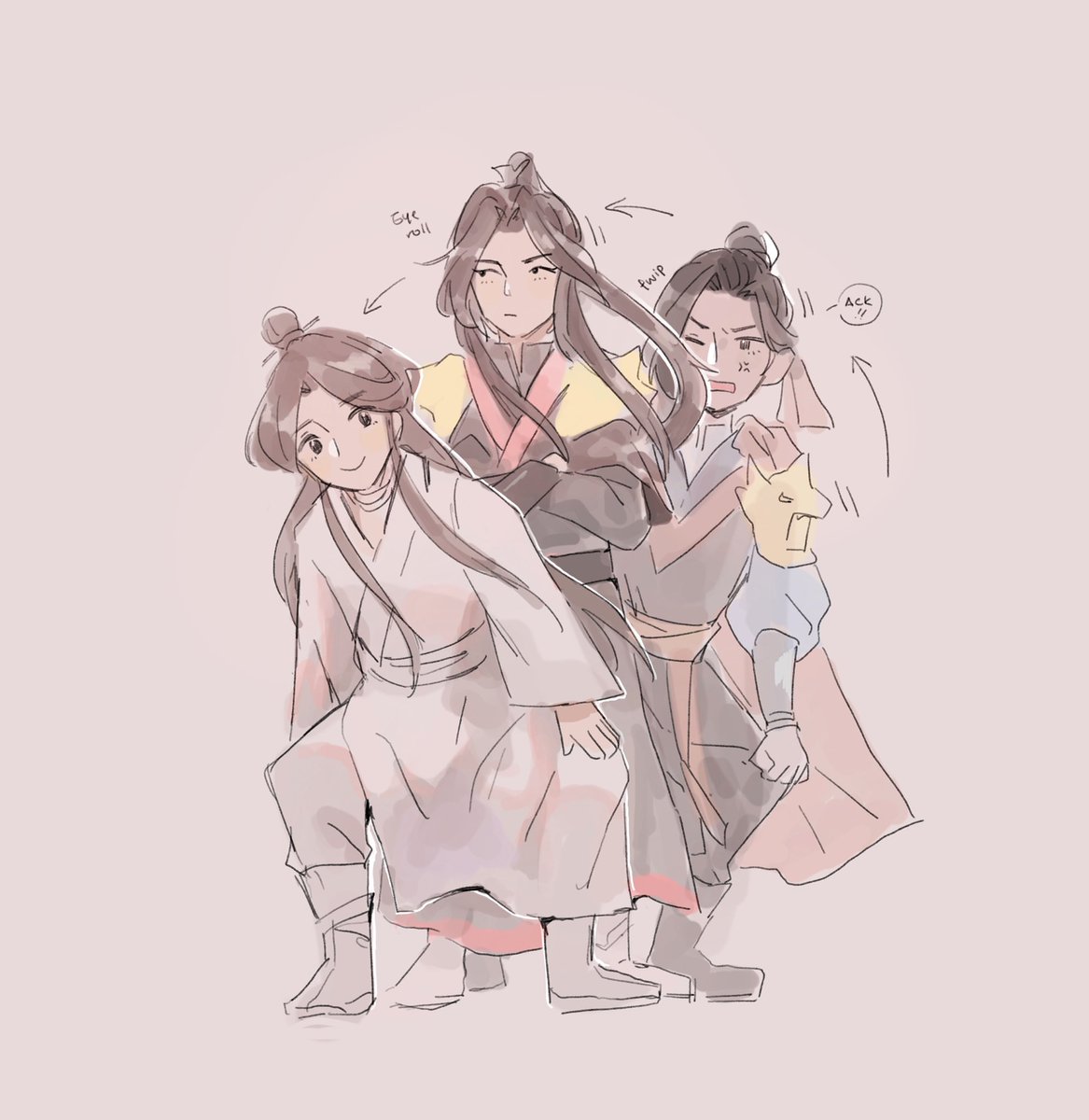「XianLe trio shenanigans #TGCF #天官赐福 」|小碗粥のイラスト