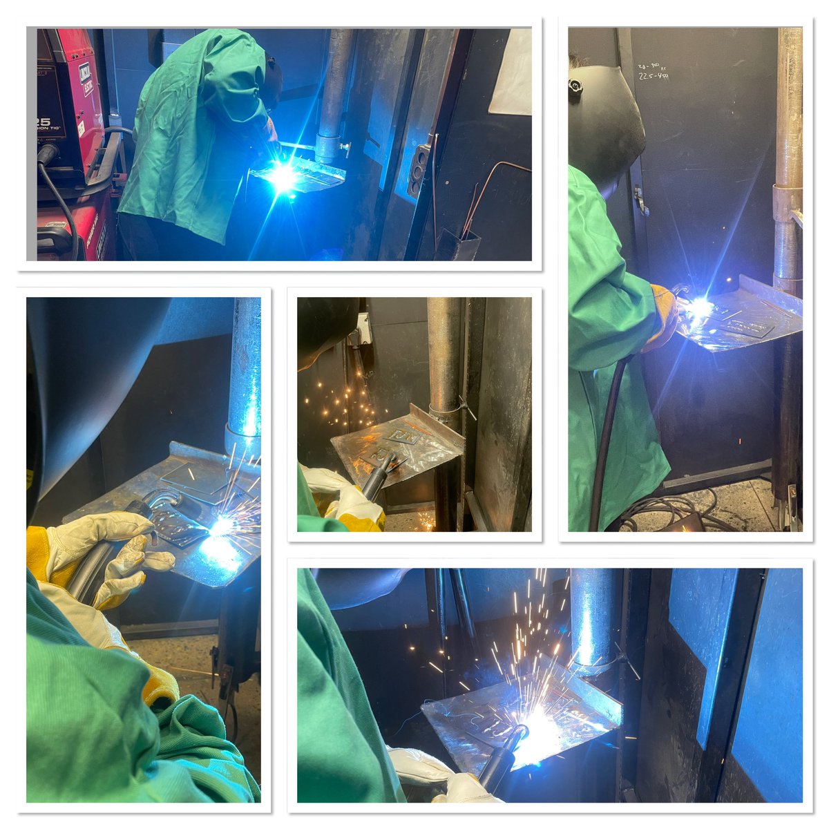 MrHowettSci's tweet photo. What a great day in the welding shop. Nothing but smiles!!!  @BeckyDenzer @brbarkey @WACCwcs #wcsmission https://t.co/SOFeyO8SsY