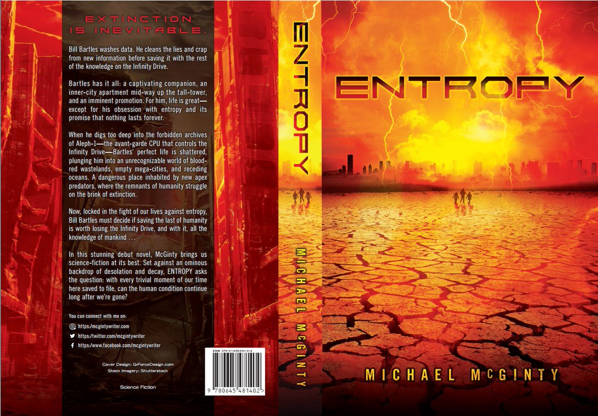 McgintyWriter's tweet image. ENTROPY coming soon in 2022 ...
#scifi #endofhumanity #WritingCommunity #readingcommunity #ShamelessSelfPromo #novel