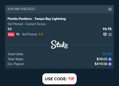 Florida Panthers - Tampa Bay Lightning

Bet slip link: https://t.co/wR9FLm4L8D

#FloridaPanthers #TampaBayLightning #chainlink #link #winning https://t.co/92g88NMYcb