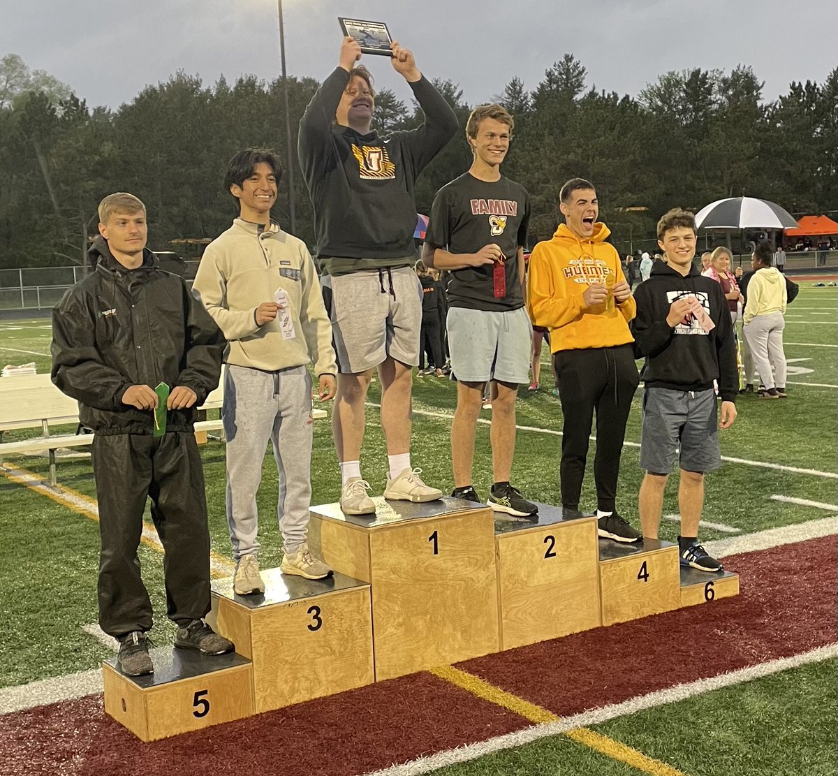 Boys Triple Jump! Owen 1st, Nate 2nd and Seth 4th.