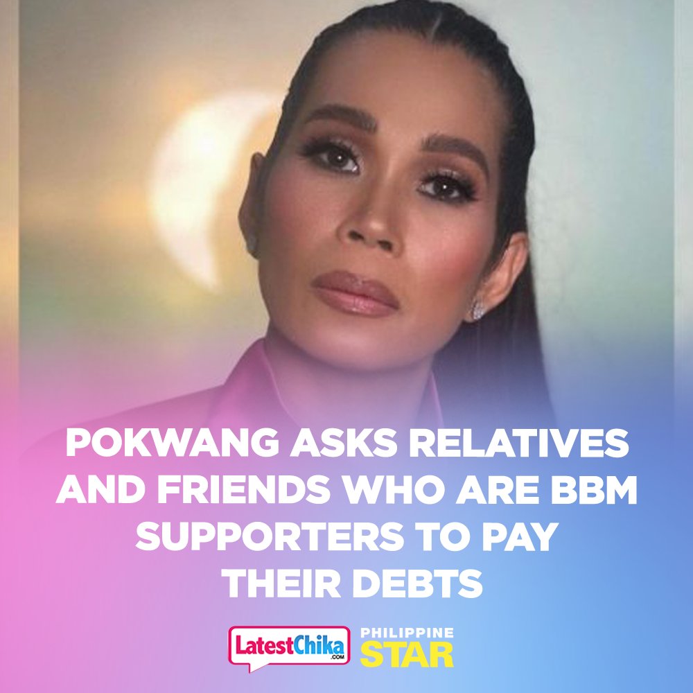 PhilippineStar's tweet photo. “Ok tapos na eleksyon tanggap tanggap narin ganon talaga,” wrote Pokwang in a tweet on May 13, while adding a reminder for her relatives and friends who voted for BBM and have yet to return the money they owe the comedienne. https://t.co/PzpMliPdTO https://t.co/Au5oAwdaHV
