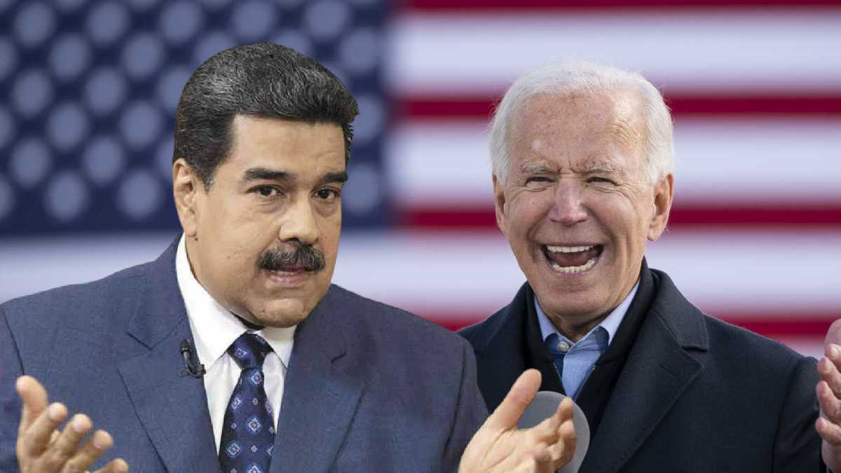 LATAMTV2's tweet photo. #AHORA: EEUU levanta algunas sanciones contra el gobierno de Nicolás Maduro. Permitirán que la petrolera Chevrom comience negociaciones y operaciones con la venezolana PDVSA. Según un portavoz las sanciones podrían volver aplicarse si el gobierno no cumple con la oposición. https://t.co/SXSmlqzRUt