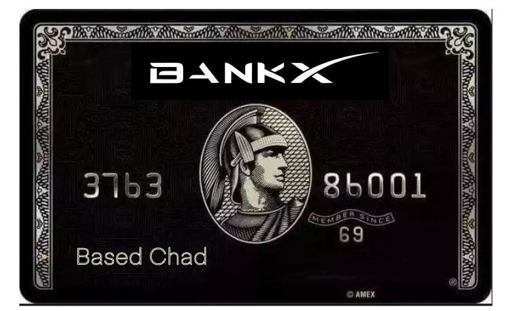 hey_paulallen's tweet photo. @Bankof_X @davidgokhshtein they also gave me this sweet black card https://t.co/nzKkTUYBR9