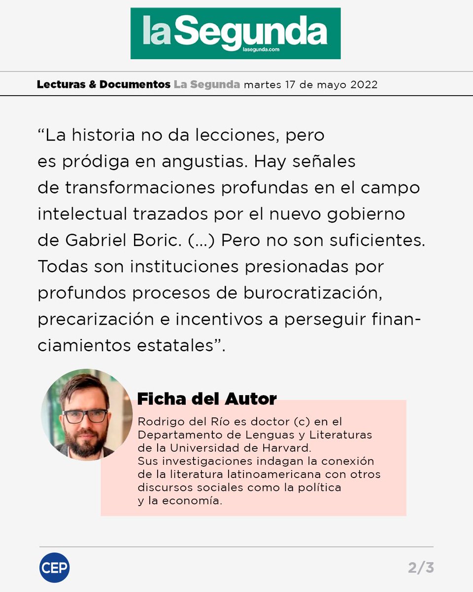 #PdR ¿Cuál será la relación de los intelectuales de izquierda con el actual gobierno? Conoce la reflexión de <a href="/rodrigodelriojo/">rodrigodelriojoglar</a> sobre el compromiso de la política progresista con el poder y la verdad. → bit.ly/3MsRHIY
