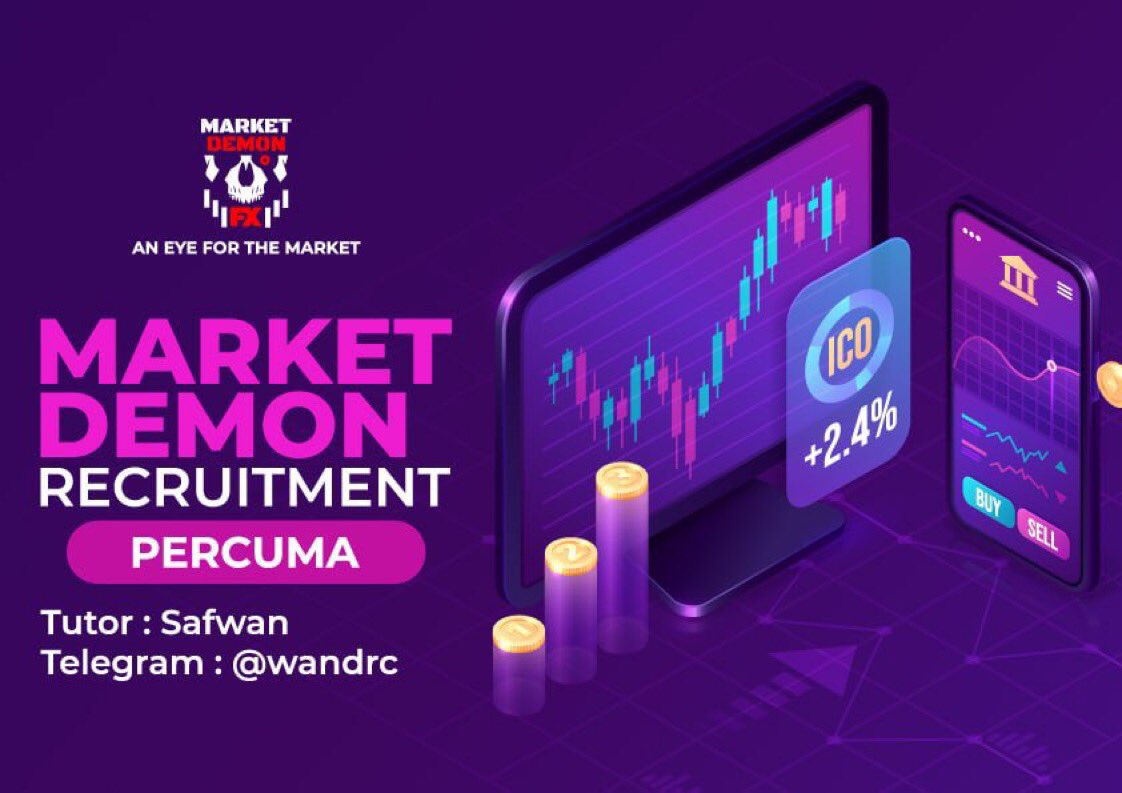 Mds_Safwan's tweet photo. Tinggal 2 minggu sahaja lagi untuk pengambilan ahli baru MARKET DEMON. Kami sedang mencari traders yang ingin berlajar di dalam komuniti Market Demon untuk sesi JUN 2022.

Jika anda berminat, boleh contact https://t.co/16lOpPpxVh untuk interview.

Penyertaan adalah PERCUMA. https://t.co/ZO8vKdDdam