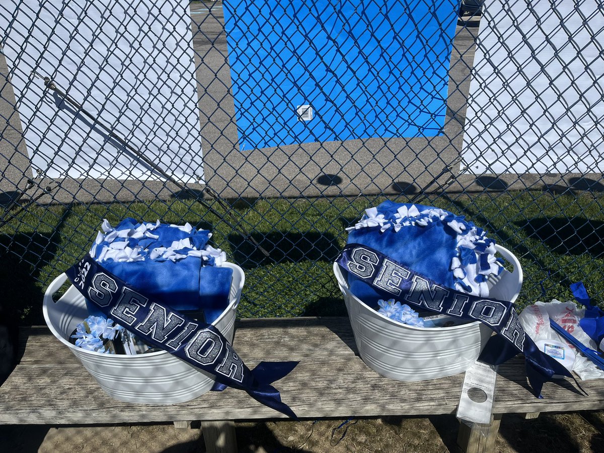 TrinityHS_SB's tweet photo. Solid day at Fort Field helps get us in the win column on Senior Day. Thank you to everyone who helped make it so special! Shoutout to Grace who had 12 K’s on the mound and Calaiya who had a great day at the plate! We love you both! #Classof2022 🥎💙🎓 https://t.co/tuLYfZxGNg