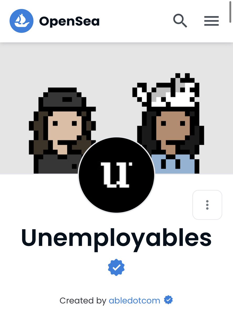 unemployables's tweet photo. A well known creative once said, “Don’t worry about it. We don’t make mistakes, we have happy accidents.” @Twitter wen edit button? NOW…@unemployables is officially verified on @opensea! https://t.co/aETzJziIEN